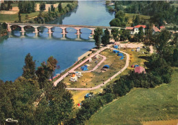 Siorac En Périgord * Vue Aérienne Sur Le Camping Au Bord De La Dordogne * Le Pont - Autres & Non Classés