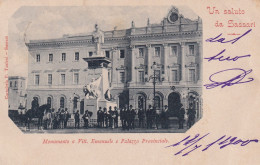 Un Saluto Da Sassari Mon. A Vitt. Emanuele E Palazzo Provinciale 1900 - Sassari