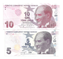 Turquie 5+10 Lirasi 1970 - Turquie