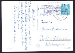ABBEN über SALZWEDEL = Diesdorf 1954 LANDPOSTSTEMPEL Blau 10auf12Pf-Aufbau Auf Ansichtskarte > B- Schöneberg - Lettres & Documents