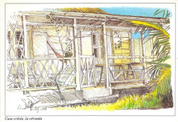 ILLUSTRATEUR - VINCENT BALAY - "ANTILLES- CASE CREOLE, LA VERANDA" - Other & Unclassified