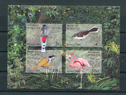 Haiti - Block Nr. 71 - "Einheimische Vögel" ** / MNH (aus Dem Jahr 1999) - Sperlingsvögel & Singvögel