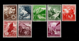 Deutsches Reich 675 - 683 Ex Winterhilfswerk Ostmarklandschaften Und Alpenblumen  MNH Postfrisch ** Neuf - Neufs