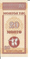 3 MONGOLIA NOTES 20 MONGO N/D (1993) - Mongolia