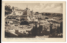 Israel -  Jerusalem -  Garden Og Gethsemale  And Russian Church Of St Mary Magdalen - Israël