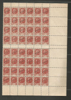 Liberation Faux Pétain Surch. Spécimen De L'atelier Des Faux Bloc De 48 - Unused Stamps