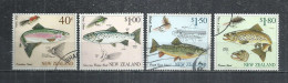 NEW ZEALAND 1997 - FISHES - CPL. SET - POSTALLY USED OBLITERE GESTEMPELT USADO - Poissons