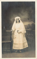 Pont De Beauvoisin Carte Photo D'une Jeune Fille 1ere Communion Claudine Tisserand J LANCON 15 Rue Sommeiller Chambery - Autres & Non Classés