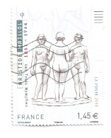 (FRANCE) 2011, ARISTIDE MAILLOL, LES TROIS NYMPHES - Used Stamp - Oblitérés