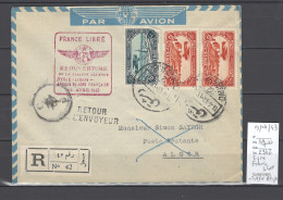 Syrie - France Libre - 1er Vol Afrique Du Nord Alger - 11/04/1943 - Poste Aérienne