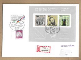 Los Vom 17.05 -  Einschreiben-Briefumschlag Aus Hamburg 1984 - Covers & Documents