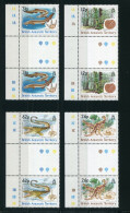 British Antarctic Territory - Mi.Nr. 173 / 173 Zwischensteg / Gutter-Pair - "Natur Im Mesozoikum" ** / MNH (Jahr 1991) - Unused Stamps