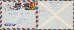 République Du Congo - Affranch. à 6F50 Sur Lettre Origine De La Base De Kitona + Cachet Rect C.DIS.M.D.N / VERD. C.M.L.V - Cartas & Documentos