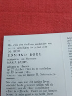 Doodsprentje Edmond Boel / Hamme 27/10/1904 - 19/1/1981 ( Maria Baert ) - Religione & Esoterismo