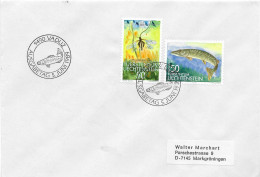 Postzegels > Europa > Liechtenstein > 1981-90 > Brief Met  968 En 972 (17590) - Lettres & Documents
