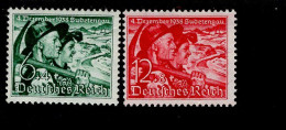 Deutsches Reich 684 - 685 Volksabstimmung Im Sudetenlandeine MLH Mint * Falz - Neufs