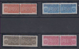 Italy Package Stamps Watermark #4 1955/56 MNH ** - 1946-60: Nieuw/plakker