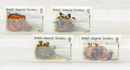 British Antarctic Territory - Mi.Nr. 152 / 155 - "Flechten" ** / MNH (Jahr 1989) - Unused Stamps