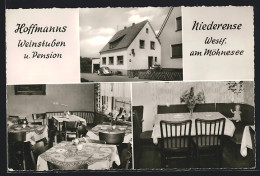 AK Niederense I. Westf., Gasthaus-Pension Hoffmanns Weinstuben  - Autres & Non Classés