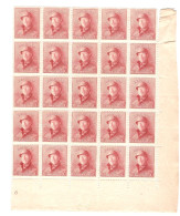 TP 168 Albert Casqué 25 Ex Planche 6 - Unused Stamps