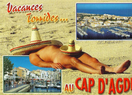 *CPM - 34 - AGDE - Vacances Torrides Au Cap D'Agde - Multivue - Agde