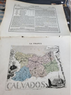 CALVADOS /DIVISION ADMINISTRATIVE/ABREGE HISTORIQUE/BIOGRAPHIE/STATISTIQUE/VILLES PRINCIPALES/TRADITION - Landkarten