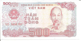 3 VIETNAM NOTES 500 DONG 1988 - Vietnam