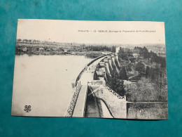 21/ Semur .barrage Et Passerelle De Pont Massene - Semur