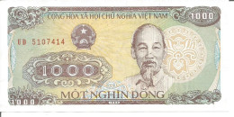 3 VIETNAM NOTES 1.000 DONG 1988 - Vietnam