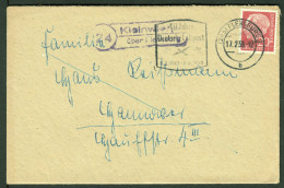 KLEINWIEHE über FLENSBURG = LINDEWITT 1959 LANDPOSTSTEMPEL Blau 20Pf-HeußI Auf Bedarfsbrief > Hannover - Brieven En Documenten
