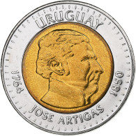 Uruguay, 10 Pesos, Artigas, 2000, Bimétallique, SPL+ - Uruguay