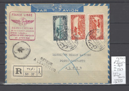 Syrie - France Libre - 1er Vol Afrique Du Nord Alger - 11/04/1943 - Airmail