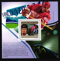 Komoren Block 607 Postfrisch Olympiade 2010 Vancouver #HR506 - Isole Comore (1975-...)