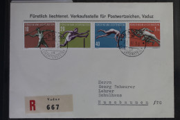 Liechtenstein 342-345 Auf Brief Als Mischfrankatur Als FDC #BB469 - Sonstige & Ohne Zuordnung