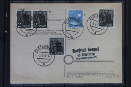 SBZ Mit U.a. 116 Auf Postkarte Als Mischfrankatur #BB454 - Other & Unclassified