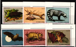 Sao Tome 673-678 Postfrisch Wildtiere #HR516 - Sao Tome Et Principe