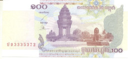 3 CAMBODIA NOTES 100 RIELS 2001 - Cambogia