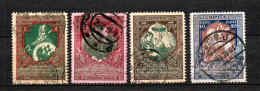 Russia 1914 Old Set War-help Stamps (Michel 99/102 A) Used - Gebruikt