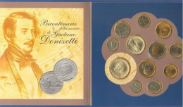 ITALIA Repubblica 1997 Gaetano Donizzetti Serie Divisionale UNC Italy Mint Set Italie Musicien Et Compositeur - Jahressets & Polierte Platten