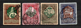 Russia 1914 Old Set War-help Stamps (Michel 99/102 ) Used - Oblitérés