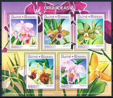 Bloc Sheet  Fleurs Orchidées Flowers Orchids  Neuf  MNH **   Guine Bissau 2017 - Orchids