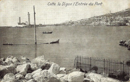 *CPA - 34 - CETTE (SETE) - La Digue, L'entrée Du Port - Sete (Cette)