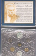 Italia Repubblica Serie 1996 Montale Divisionale FDC Italy Coins Mint Set Italie Poète Et écrivain - Set Fior Di Conio