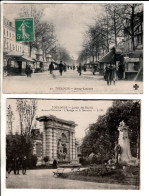Toulouse Avenue Lafayette - Jardin Des Plantes  - 2 Cartes Postales Ancienne - Toulouse