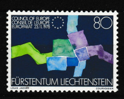 Liechtenstein 1979 Accession To The Council Of Europe ** MNH - Idées Européennes