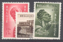 COB 943/5 Politieke Gevangene-Prisonnier Politique 1954 MNH-postfris-neuf Sans Charniere - Unused Stamps