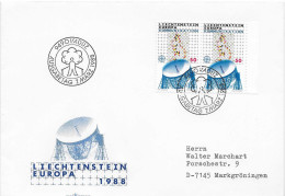 Postzegels > Europa > Liechtenstein > 1981-90 > Brief Met 2x  No. 941 (17599) - Storia Postale