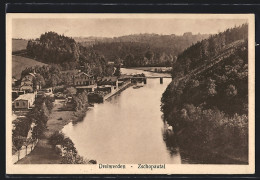 AK Dreiwerden, Ortsansicht Am Fluss Im Zschopautal  - Zschopau