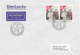 Postzegels > Europa > Liechtenstein > 1981-90 > Brief Met 2x No. 958 (17601) - Briefe U. Dokumente