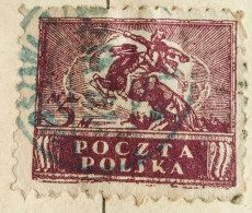 POLOGNE - 1919 "Paix" "Cavalier Polonais" - OBLITÉRATION BLEUE - Used Stamps